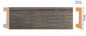 Плинтус напольный DECOMASTER D234-86ДМ (58*16*2400 мм)